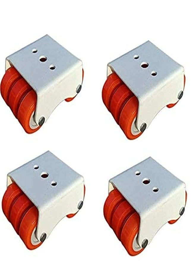 KPS Roller Wheels Heavy Duty 350kg Load Capacity Furniture Pads, Furniture Trolley (Pack of 1, 4 pcs) - Image 1